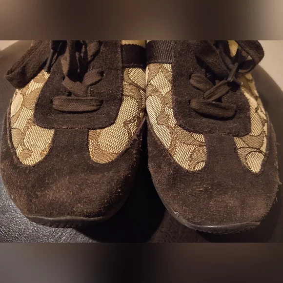 Coach Brown Sneakers Size 8 - Picture 2 of 6